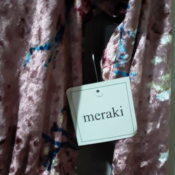 Women's Velour Jacket,  Cardigan Meraki Floural  Jacket, NWT, XL - Picture 5 of 10